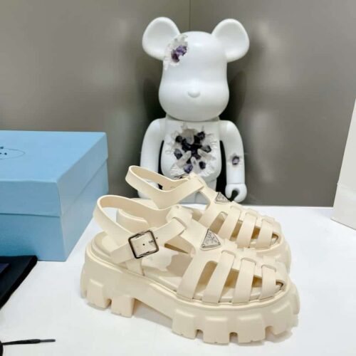 Alternative view of Prada Rubber Monolith Sandals Quartz 1X853M 3Lkk F0482 F Dd55