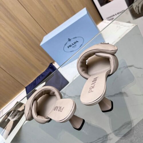 Alternative view of Prada Soft Padded Nappa Sandals Beige 1Xx6542Dl8F0F24F065
