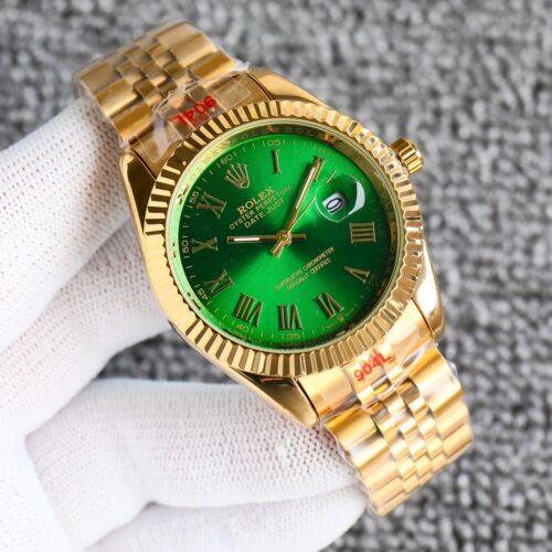 Alternative view of Rolex Datejust 41 Oyster Oystersteel Yellow Gold And Green 41Mm