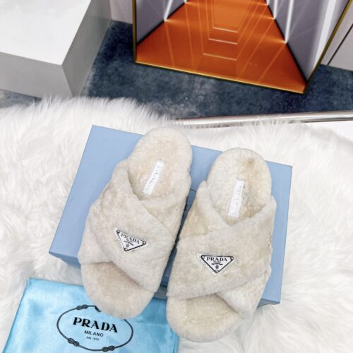 Alternative view of Prada Petal White Terrycloth Sippers