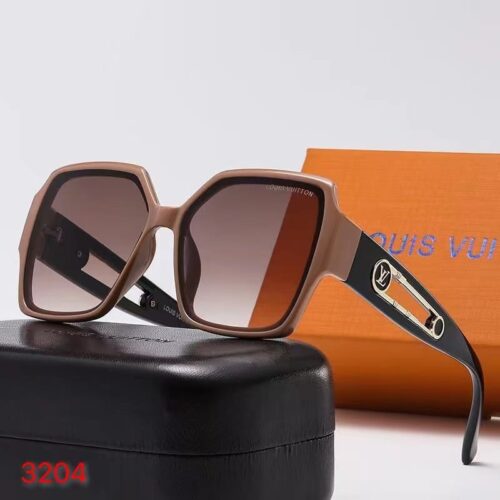 Alternative view of Louis Vuitton Square Brown Sunglasses