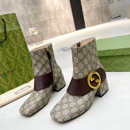 Alternative view of Gucci Blondie Women'S Ankle Boot Brown 701706 9I650 9769