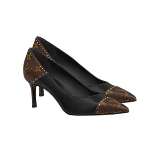 Louis Vuitton Cherie Leather Pump Black 1A8N7C