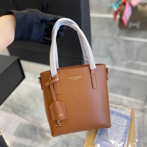 Alternative view of Saint Laurent Shopping Saint Laurent Mini Box Leather Handle Bag Brown 18cm 773995Aaddi2536