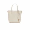 Saint Laurent Shopping Saint Laurent Mini Box Leather Handle Bag White 18cm 