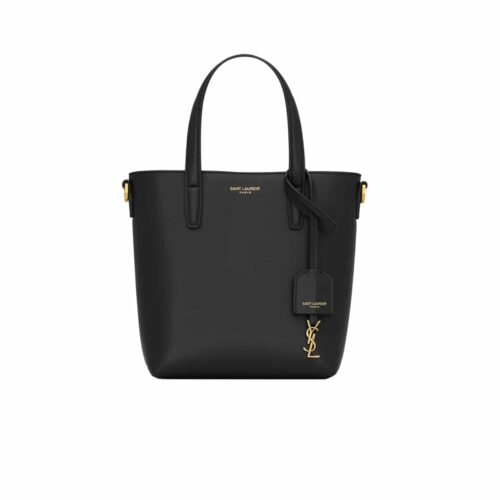 Saint Laurent Shopping Saint Laurent Mini Box Leather Handle Bag Black 18cm 773995AADDI1000
