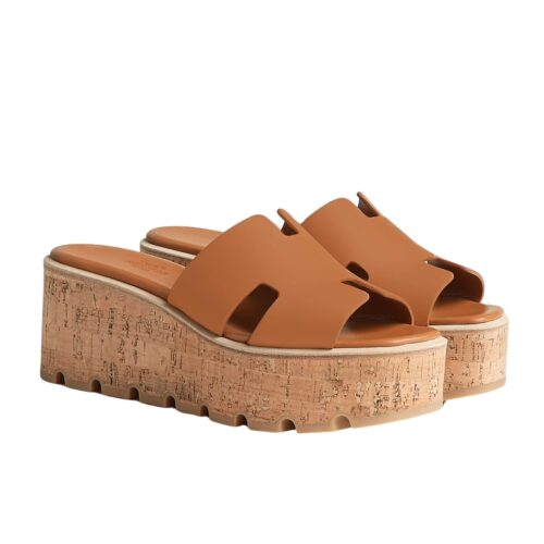 Hermes Eze 30 Sandals Smooth Leather Natural H221026Z A3400