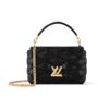 Louis Vuitton GO 14 MM Quilted Leather Crossbody Bag Black 23Cm M22891