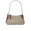 Gucci GG Emblem Mini GG Monogram Canvas Shoulder Bag Beige And Brown 24Cm 820696 Fad6L 9758