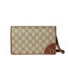 Gucci GG Emblem Mini GG Supreme Canvas Shoulder Bag Beige And Brown 20cm 820688 Fad6l 9758