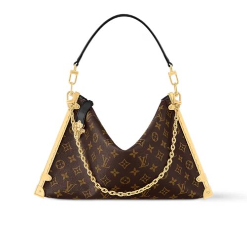 Louis Vuitton Lucky Trunk Monogram Canvas Shoulder Bag Brown 38Cm M12075