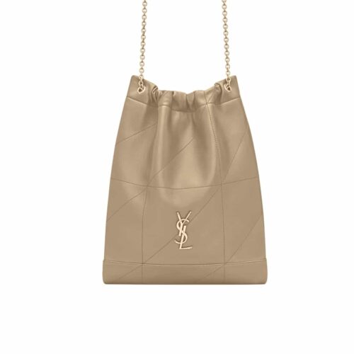 Saint Laurent Jamie 4 3 Pochon Shoulder Bag Light Musk 31Cm 