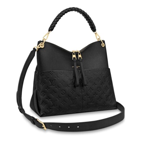 Louis Vuitton Maida Hobo Bag Monogram Empreinte Black 32cm M45522