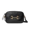 Gucci Horsebit 1955 Mini Leather Shoulder Bag Black 18Cm 760196 1Aaqd 1000