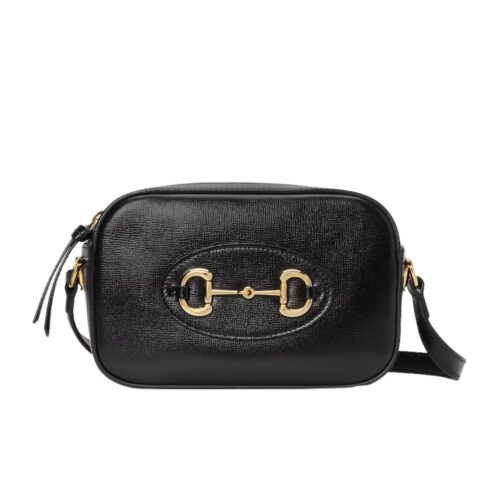 Gucci Horsebit 1955 Mini Leather Shoulder Bag Black 18Cm 760196 1Aaqd 1000