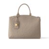 Louis Vuitton Grand Palais Monogram Empreinte Handle Bag Tourterelle Gray 34Cm M45833
