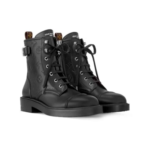 Louis Vuitton Citizen Flat Ranger Monogram Boot Black 1Aday2