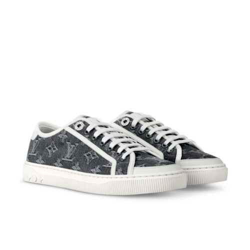 Louis Vuitton Lagoon Denim Sneaker Grey 1Agygk