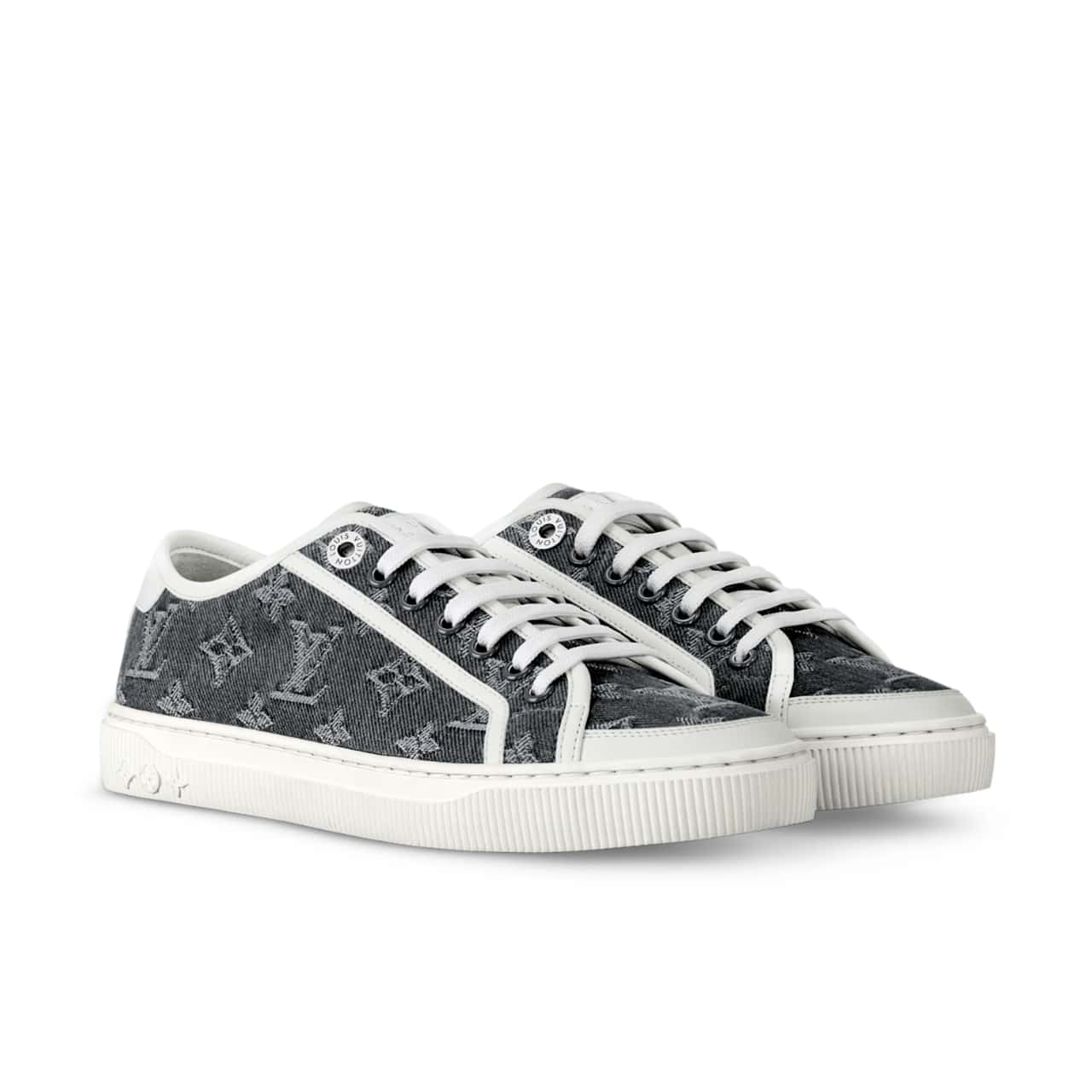 Louis Vuitton Lagoon Denim Sneaker Grey 1Agygk