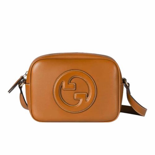 Gucci Blondie Mini Leather Shoulder Bag Brown 20Cm 820429 Aaedb 2718