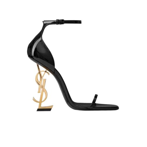 Saint Laurent Opyum Sandals Patent Leather Black 5576620NPKK1000