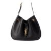 Saint Laurent Paris VII Small Grained Leather Hobo Bag Black 26Cm 796626Aaduu1000