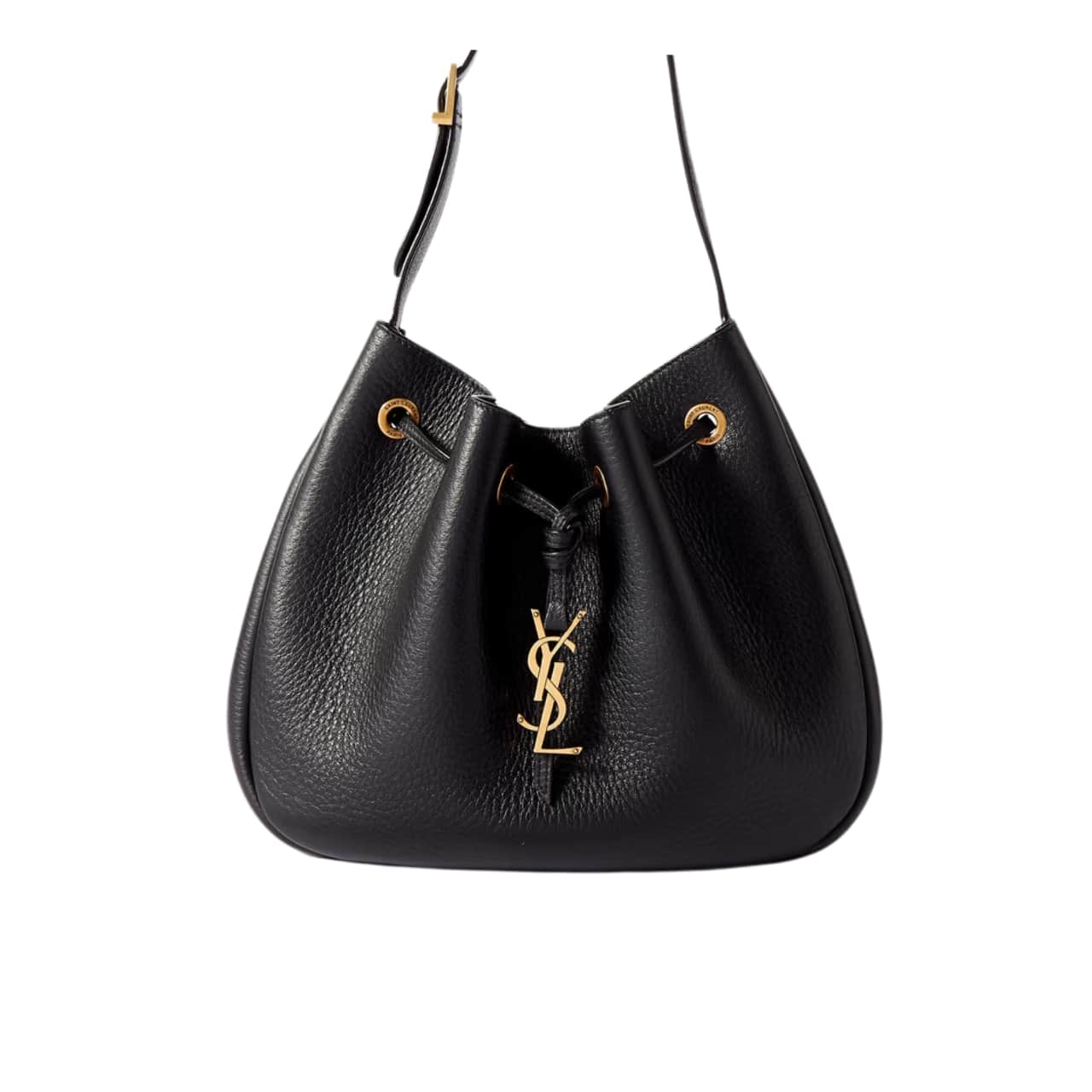 Saint Laurent Paris VII Small Grained Leather Hobo Bag Black 26Cm 796626Aaduu1000