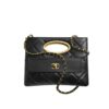 Chanel 31 Mini Quilted Smooth Leather Clutch Bag Black 25cm AS5038 B17663 94305