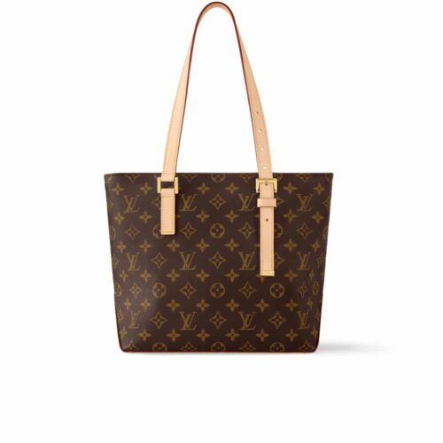 Louis Vuitton Piano Monogram Canvas Tote Bag Brown 33Cm M12095