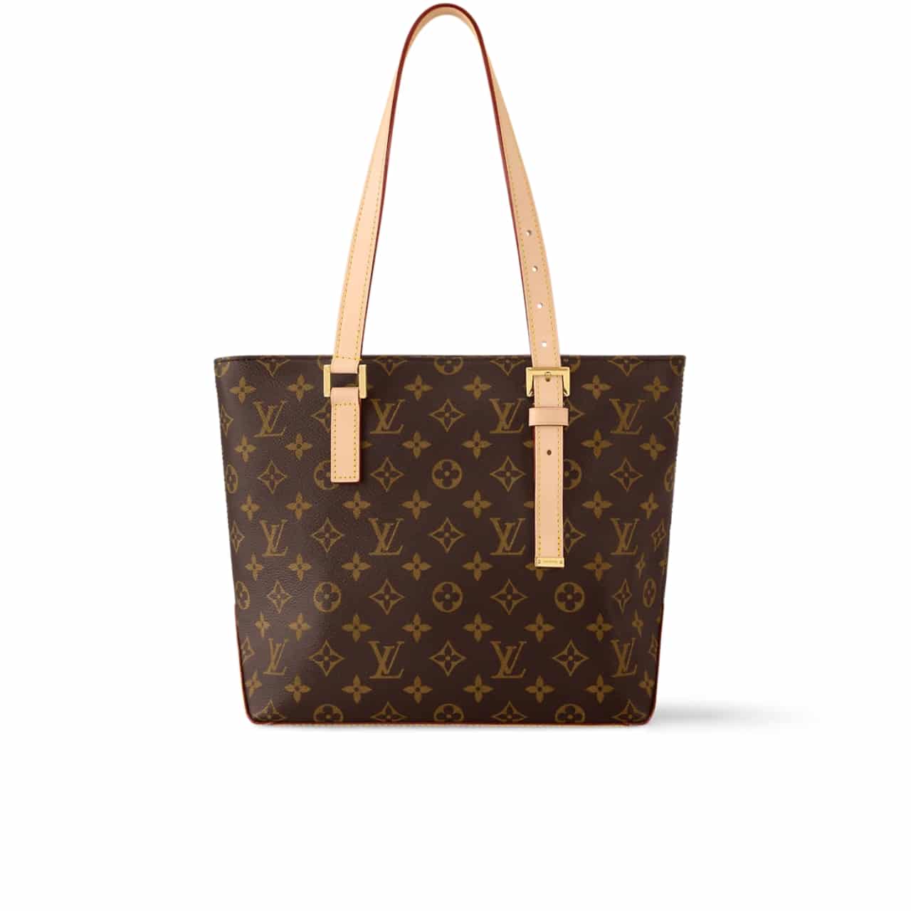 Louis Vuitton Piano Monogram Canvas Tote Bag Brown 33Cm M12095