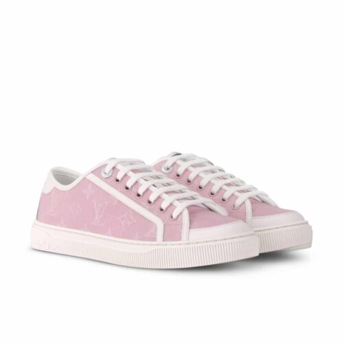 Louis Vuitton Lagoon Denim Sneaker Rose 1Agyfo