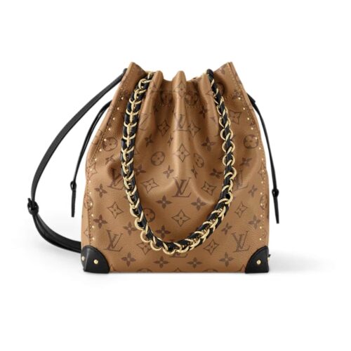 Louis Vuitton Noé Trunk PM Monogram Reverse Bucket Bag Brown 27Cm M13324