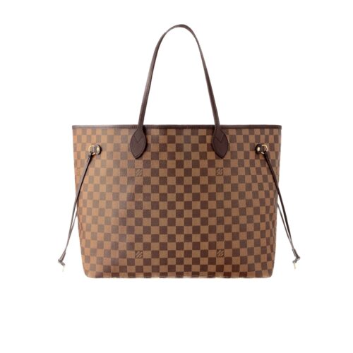 Louis Vuitton Neverfull GM Damier Ebene Tote Bag Cerise Red 39cm N40597