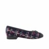 Chanel Ballerina Flat Tweed Fabric Black
