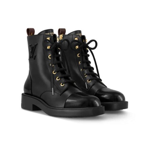 Louis Vuitton Citizen Flat Ranger Leather Boot Black