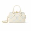 Louis Vuitton Speedy Bandoulière 20 Monogram Empreinte Handle Bag Candy Blue 20Cm M46883