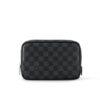 Louis Vuitton Damier Graphite Canvas Toilet Pouch Grey 23Cm