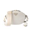 Prada Mini Leather Shoulder Bag White 21cm
