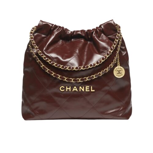 Chanel 22 Large Handbag Dark Brown 42Cm As3261 B19059 U1115