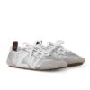 Louis Vuitton LV Grained Leather Sneakerina Silver 1Ahojd