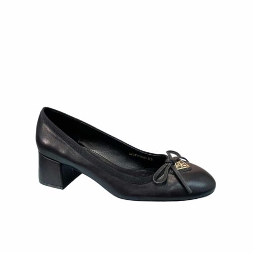 Prada Leather Ballerina Black