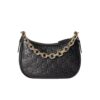 Gucci GG Emblem Small Grained Leather Shoulder Bag Black 23Cm 815409 Aaeem 1000