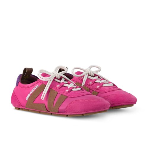 Louis Vuitton Suede Sneakerina Fuchsia Pink 1Ahnee