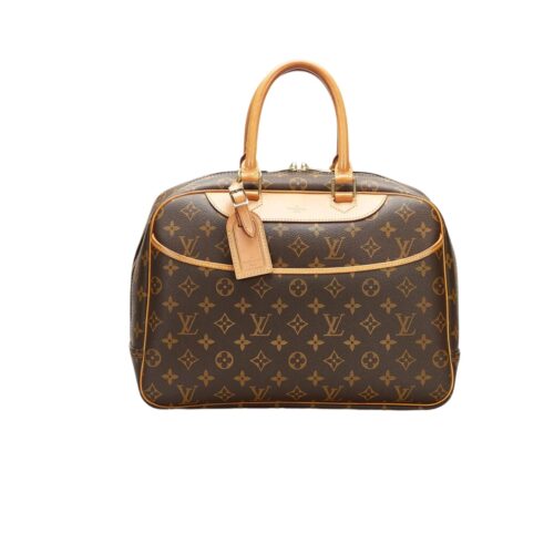 Louis Vuitton Trouville Monogram Canvas Handle Bag Brown 28Cm M42228