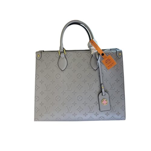 Louis Vuitton On The Go MM Monogram Tote Bag Grey 35Cm