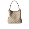 Gucci GG Emblem Small GG Monogram Canvas Bucket Bag Beige And Brown 19Cm ‎815118 FAD6L 9758