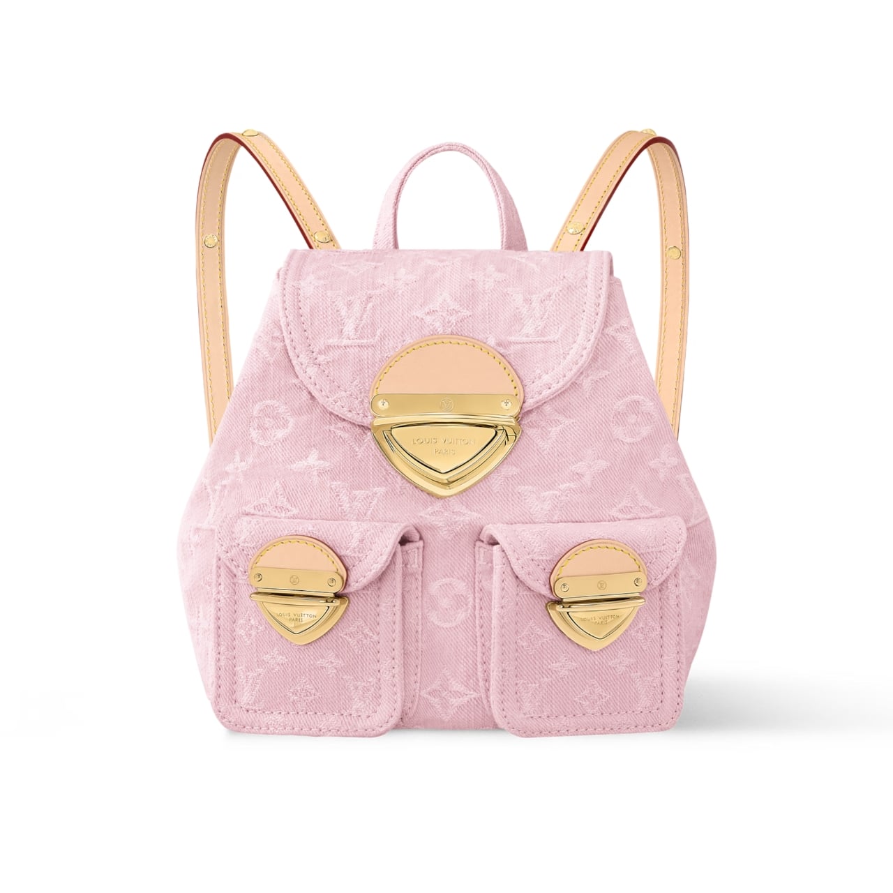 Louis Vuitton Venice Small Monogram Denim Backpack Pink 26cm M13031