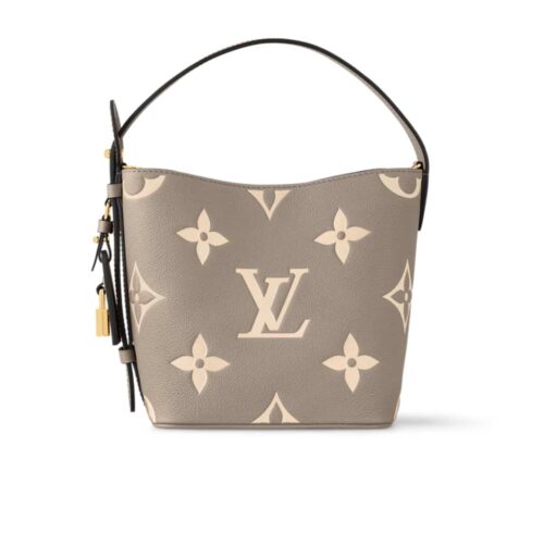 Louis Vuitton All In BB Monogram Empreinte Shoulder Bag Grey And Cream 25cm M13045