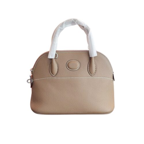 Hermes Bolide Taurillon Clemence Handbag Etoupe 27Cm