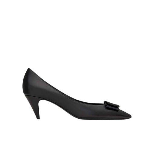 Saint Laurent Women's Anais Bow Pumps In Black